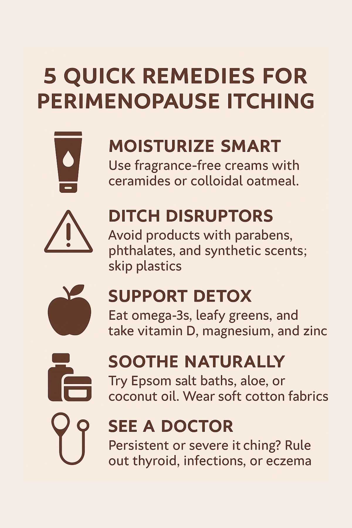 Itching and Perimenopause 2.