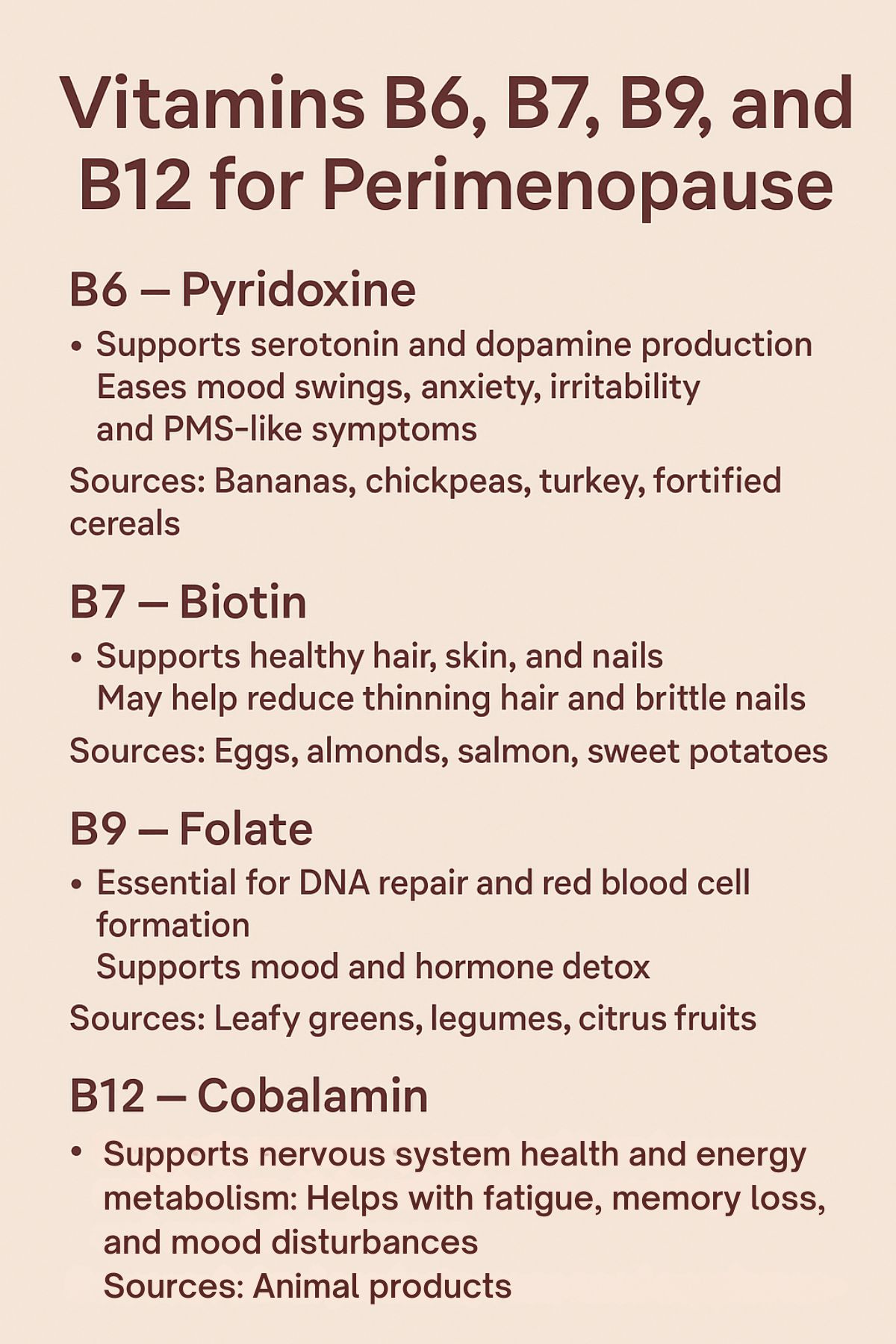 vitamins for perimenopause 3.